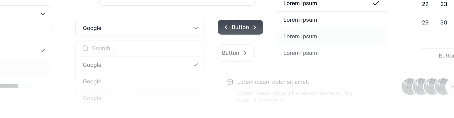 Ready-to-use component sets